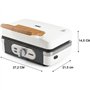 Appareil 3-en-1 - DOMO - DO9277C - Croque - gaufre - gril - 1100 W - Blanc
