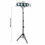 Party Light & Sound - FUNLED - Jeux de lumière avec 4 effets sur pied téléscopique - 4 PAR de 7 LEDs de 1 W chacune - Télécomman