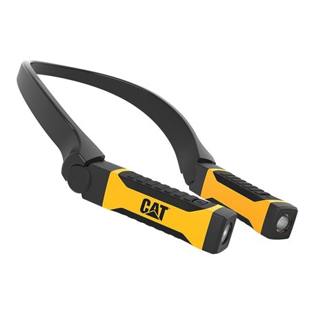 Caterpillar Lampe de cou rechargeable 300 Lumens Chargeur USB Portée 25 m Etanche IPX6