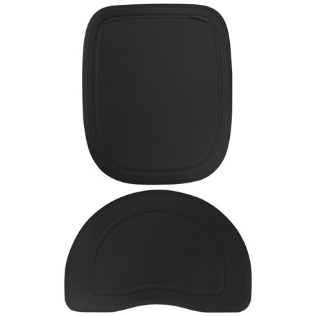 POLISPORT 8634400027 - Coussin imperméable de Remplacement pour Chaise modèle Groovy de Couleur Noire
