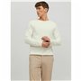 Sweat sans capuche homme Jack & Jones ehill Knit Cloud Dancer