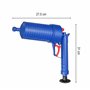 Retoo Nettoyeur Canalisations Haute Pression Pistolet Air Comprimé Outil Débouchage 3.5 BAR Sans Produits Chimiques 4 Embouts In