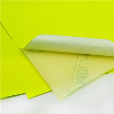 MD Labels Lot de 50 étiquettes autocollantes universelles format A4 - Étiquettes imprimables en jaune fluo - Étiquettes en papie