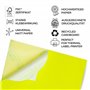 MD Labels Lot de 50 étiquettes autocollantes universelles format A4 - Étiquettes imprimables en jaune fluo - Étiquettes en papie