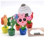 Lot de 12 supports de photo créatifs en bois avec base en bois pour pot de fleurs, nom de table, numéro de table, décoration de