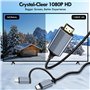 Adaptateur HDMI Lightning vers typec, câble HDMI pour iPhone vers TV compatible avec iPhone 14, 13, 12, 11 et YouTube vers sorti