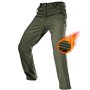 FREE SOLDIER Pantalon Ski d'hiver pour Hommes Pantalon de Chasse Imperméable Coupe-Vent Softshell Doublé de Polaire pour la Rand