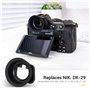 KIWIFOTOS Œilleton Oculaire pour Nikon Z7II Z7 Z6III Z6II Z6 Z5 en Silicone Souple