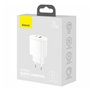 Chargeur mural Baseus CCXJ-B02 Blanc 18 W 20 W (1 Unité)