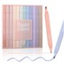 YISAN Surligneurs esthétiques pastel, surligneurs bibliques à double pointe sans bavure, 12 couleurs, 70924