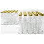 Aromhuset Lot de 50 bouteilles en verre vides de 40 ml avec col à whisky transparent avec bouchon à vis vert clair - À remplir a