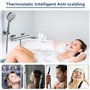 Solepearl Mitigeur Douche Thermostatique, Robinet Thermostatique de Douche avec Bouton Sécurisé à 38°C, Mural Thermostatique Dou