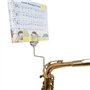 BYUTFA Saxophone Music Stand Saxophone Marchings Lyre Portable Music Stand Sax Clamp-on Clip Holder Lyre Marchings Music Clip po
