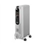 Radiateur bain d'huile - DELONGHI - 1500 W - Jusqu'a 45 m2 - Mobile - Fonction anti-gel - Gris