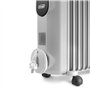 Radiateur bain d'huile - DELONGHI - 1500 W - Jusqu'a 45 m2 - Mobile - Fonction anti-gel - Gris