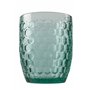 Villa d'Este Home Tivoli Geometrie Lot de 1 Verres à Eau en Verre coloré avec Traitement par Relief, 300 ML, Multicolore, 6 unit