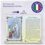 F.LLI BONELLA - Neuvaine à Notre-Dame de Lourdes avec brochure illustrée et chapelet en verre inclus - Ornement religieux