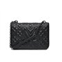Love Moschino SAC QUILTED PU NOIR GALV. CAN FUC, 00a - Noir Nylon Printed, Taille unique