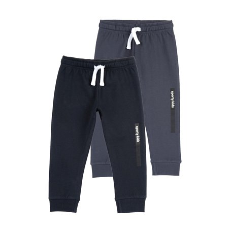 Chicco Ensemble de Pantalons Longs en Polaire Pantalons de Sport Garçon (Lot de 2)