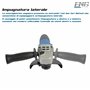 ENG PRO Meuleuse d'angle, disque de 125 mm puissance 800 W Poignée supplémentaire, professionnelle, électrique, vitesse 11000 r.