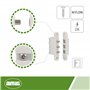 Amig - Connecteur passe-courant pour portes avec 3 Bornes Mod. 2P | Ampérage maximum : 2 A | 71 x 14 mm | Permet le passage du c