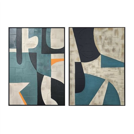 Cadre Home ESPRIT Noir Vert Urbaine 83 x 3