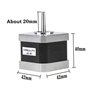Creality Imprimante 3D 42-40 Moteur pas à pas, 2 Phases 1A 1,8 Degrés 0,4 N.M Moteur pas à pas pour Extrudeuse d'imprimante 3D,