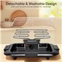 Aigostar Tasty - Gril sans Fumée, Barbecue Electrique d’intérieur. 2000W, Thermostat, Taille Compacte. Utilisation Avec de l'eau