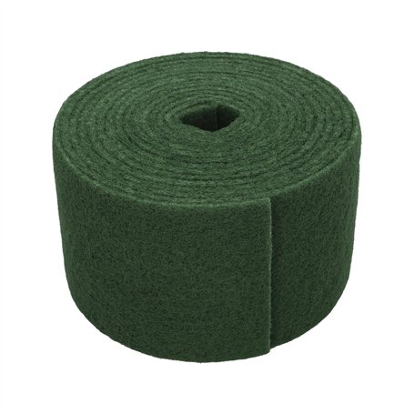 Éponge en fibre verte professionnelle. Rouleau de 14 cm x 6 m.