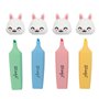 Mr.Wonderful - Set de 4 surligneurs Lapin - It’s a good day to have fun
