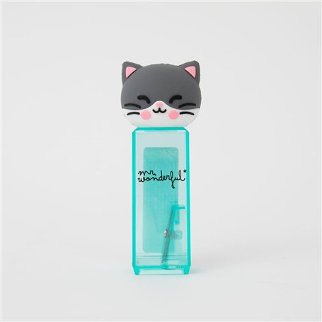 Mr. Wonderful - Taille-crayon avec récipient - Chat