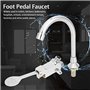 Robinetterie Salle de Bains, Ensemble de Robinet de lavabo de Salle de Bain Kit de Robinet d'eau d'évier à pédale de Laboratoire