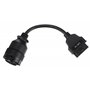 SIXTOL Mechanic Cable 9 - Réduction OBD-II 14 Broches Compatible avec Cat Caterpillar - Adaptateur de Diagnostic - Diagnostic de