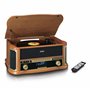Lenco TCD-2571 Tourne-Disque pour Vinyle - Tourne-Disque Bluetooth avec Haut-Parleur - Radio Dab+ - Lecteur CD - Platine Cassett
