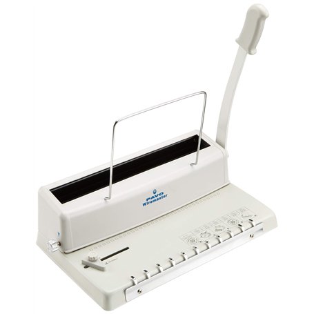 Pavo Perforelieur manuel pour Anneaux plastique 34 trous A4 Gris clair