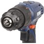 FERM Perceuse sans fil 18V 1.5Ah Li-ion 17+1 32Nm - Incl. 2 batteries, éclairage LED - Adaptée pour bois et métal