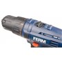 FERM Perceuse sans fil 18V 1.5Ah Li-ion 17+1 32Nm - Incl. 2 batteries, éclairage LED - Adaptée pour bois et métal