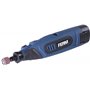 FERM Outil rotatil multifonction 12V sans fil - Batterie Li-ion, 43 accessoires et pinces de serrage inclus