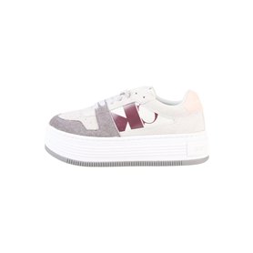 Calvin Klein Jeans Femme Bold PLATF Low NBS Mix YW0YW01604 Baskets, Gris (Oyster Mushroom/Stormfront), 41 EU Calvin Klein Jeans Femme Bold PLATF Low NBS Mix YW0YW01604 Baskets