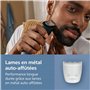 Philips Tondeuse à barbe série 5000 - Lames en métal auto-affûtées, 40 hauteurs de coupe réglables, Technologie BeardSense, Syst