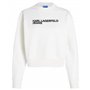 KARL LAGERFELD JEANS Regular Essential Logo Sweat Maillot de survêtement, Blanc, S Femme