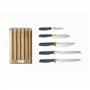 Joseph Joseph Elevate Lot de 5 Couteaux de Cuisine en acier inoxydable japonais, Bloc Couteaux en Bambou, Multicolore