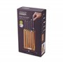 Joseph Joseph Elevate Lot de 5 Couteaux de Cuisine en acier inoxydable japonais, Bloc Couteaux en Bambou, Multicolore