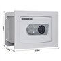 Coffre-fort mural Profirst EN 1 Apollo 30 serrure électronique protection anti-perçage alimentation électrique de secours constr