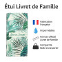 Nemau - Étui Livret de Famille - Protège-Livret Officiel en Gomme Expansée - Format Mairie - Fabriqué en France - Souple, Imperm
