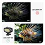 AKASO Lampe sous-marine étanche de 40 m, lumière vidéo LED haute puissance à intensité variable avec support griffe et 4 filtres