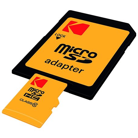 KODAK Carte mémoire microSDHC de 32 Go avec Adaptateur SD Classe 10