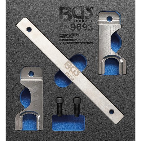 BGS 9693 | Insert de servante d'atelier 1/6 : Jeu d’outils de réglage d’arbre d’équilibrage | pour Mercedes-Benz OM651