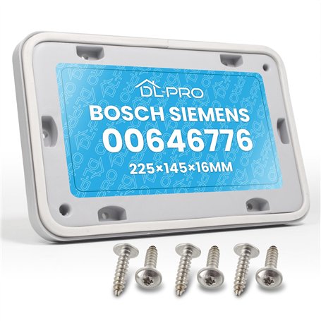 DL-pro Clapet d'entretien pour Bosch Siemens 646776 00646776 - Rabat de boîtier - Rabat de service - Porte de service pour échan