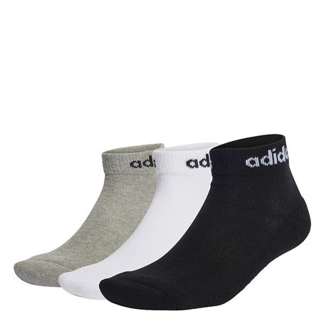 Chaussettes de Sport Adidas C LIN ANKLE 3P IC1304 Gris 3 paires